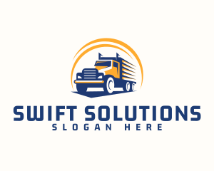 Truck Cargo Logistics logo design