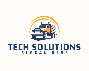 Truck Cargo Logistics logo design