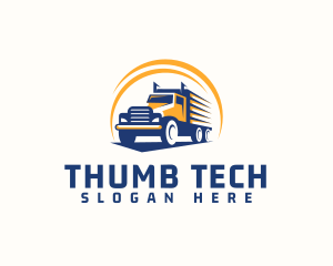 Truck Cargo Logistics logo design