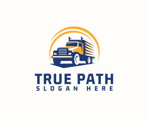 Truck Cargo Logistics logo design