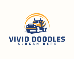 Truck Cargo Logistics logo design