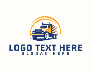 Truck - Truck Cargo Logistics logo design