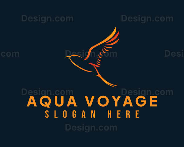 Avian Flying Bird Logo