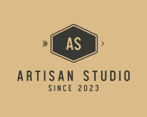 Arrow Hipster Boutique Studio logo design