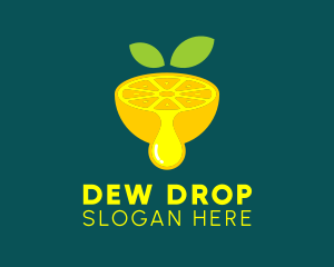 Citrus Oil Drop  logo design