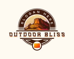 Colorado Canyon Scenery logo design