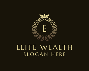 Luxury Crown Wreath Royalty logo