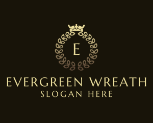 Luxury Crown Wreath Royalty logo design