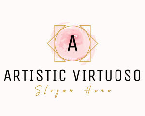 Feminine Salon Watercolor logo design