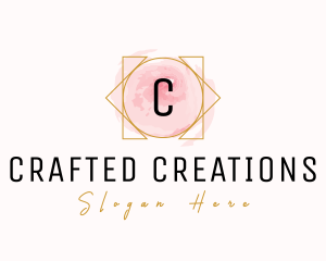 Feminine Salon Watercolor logo design