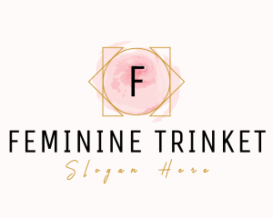 Feminine Salon Watercolor logo design