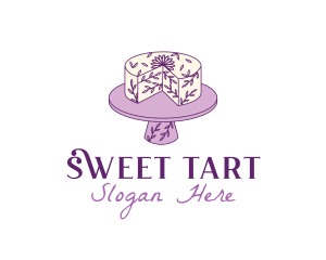 Floral Cake Baking logo design