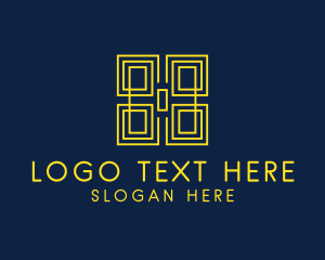 Minimalist Geometric Textile  Logo