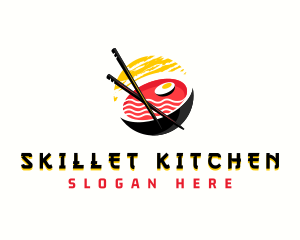 Ramen Noodle Bowl logo design