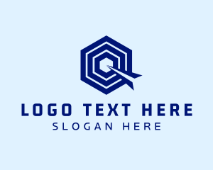 Startup Modern Hexagon Letter Q logo