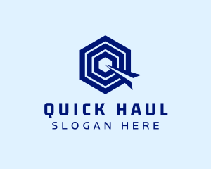 Startup Modern Hexagon Letter Q logo design