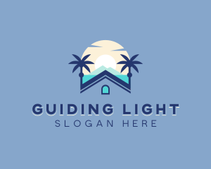 Beach Vacation Travel logo design