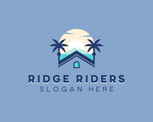 Beach Vacation Travel logo design