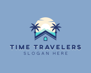 Beach Vacation Travel logo design