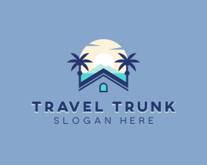 Beach Vacation Travel logo design