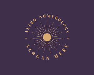 Elegant Sun Badge logo