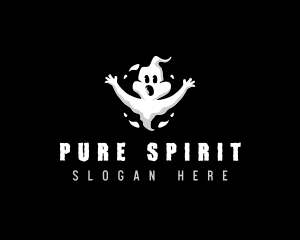 Spooky Ghost Spirit logo design