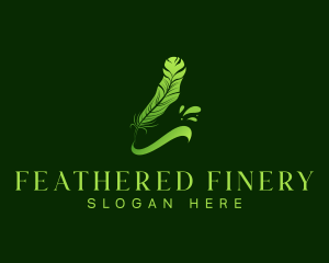 Feather Quill Ink logo design