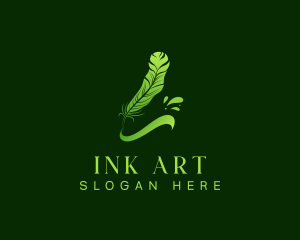 Feather Quill Ink logo design