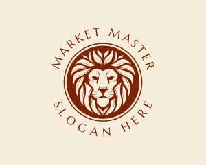 Regal Lion Animal logo design