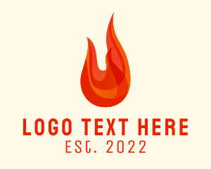 Hot Flaming Torch logo