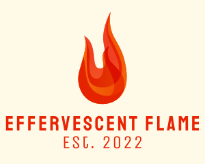 Hot Flaming Torch logo design