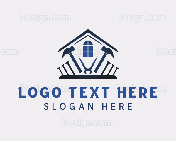 House Construction Repair Logo