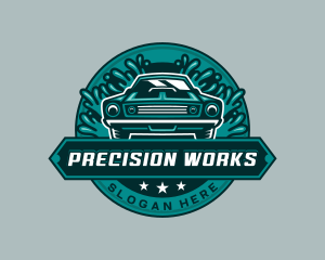 Car Wash Detailing logo design