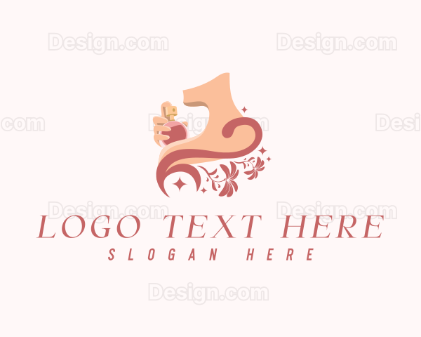 Elegant Floral Perfume Logo