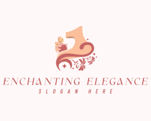 Elegant Floral Perfume logo design