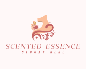 Elegant Floral Perfume logo design