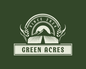 Mountain Farming Field logo design