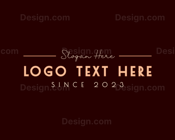 Fancy Stylish Company Logo