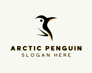 Wild Arctic Penguin logo