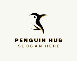 Wild Arctic Penguin logo