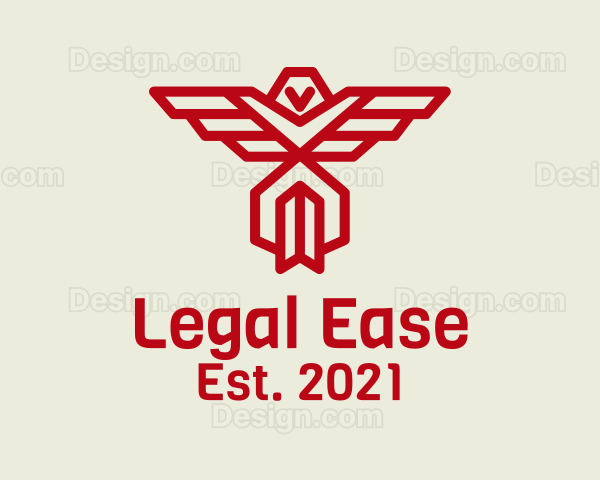 Red Military Eagle Logo