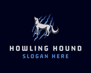 Howling Wolf Animal logo design