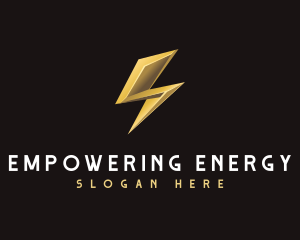 Lightning Energy Bolt logo design