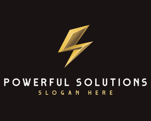 Lightning Energy Bolt logo design