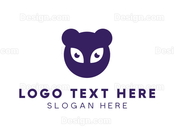 Bear Panda Animal Logo