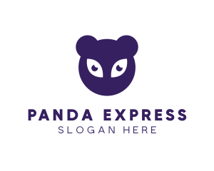 Bear Panda Animal logo design