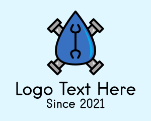 Water Plumbing Droplet logo