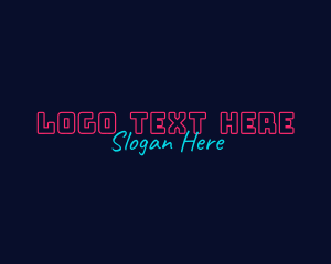 Gaming - Bright Neon Gaming logo design