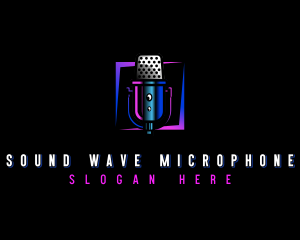 Recording Microphone Podcast logo design