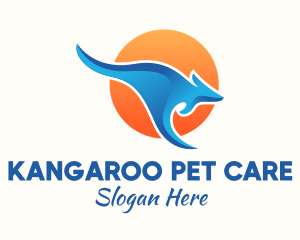 Australian Blue Kangaroo logo